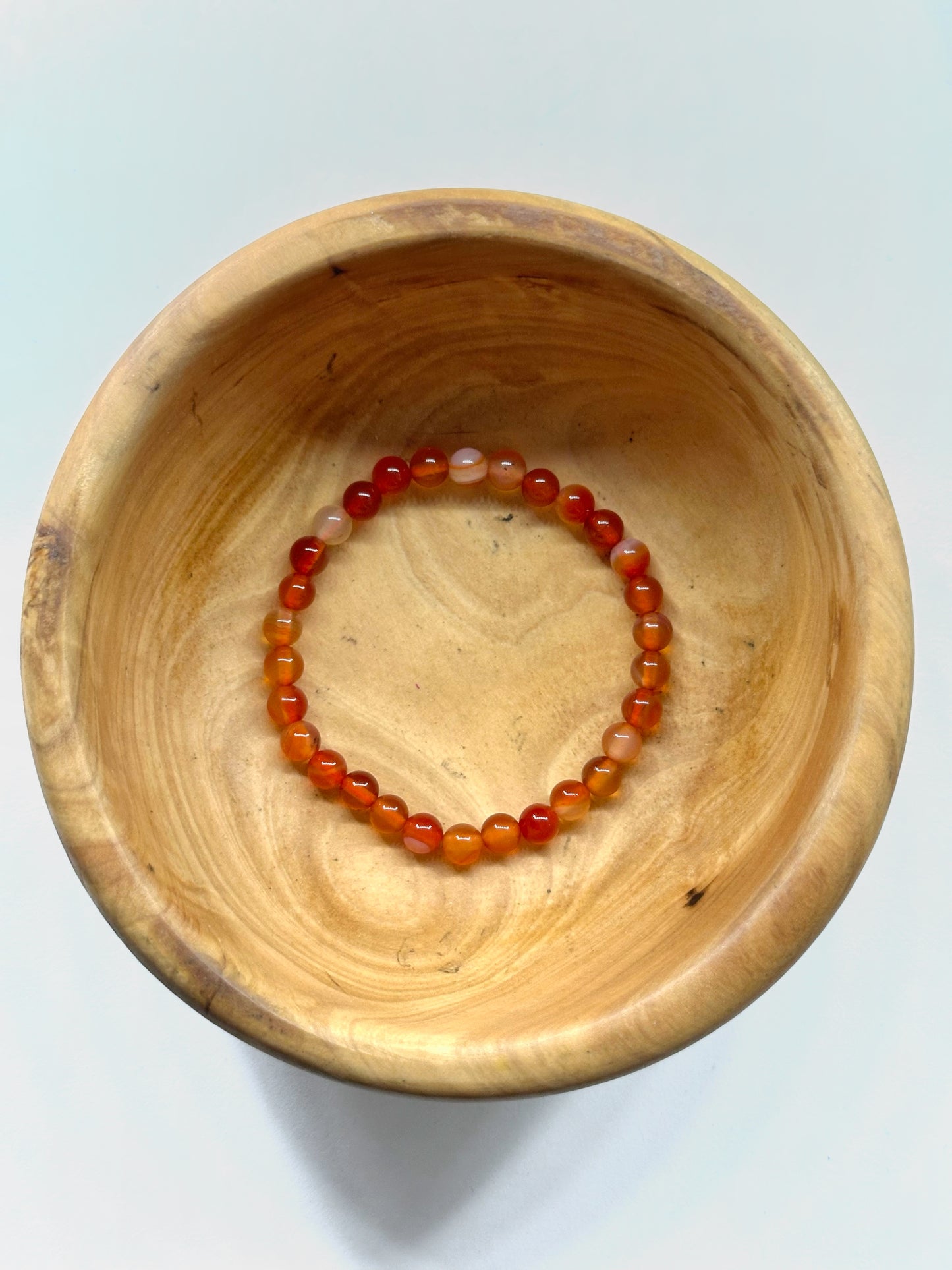 Bracelet Cornaline 6-7mm
