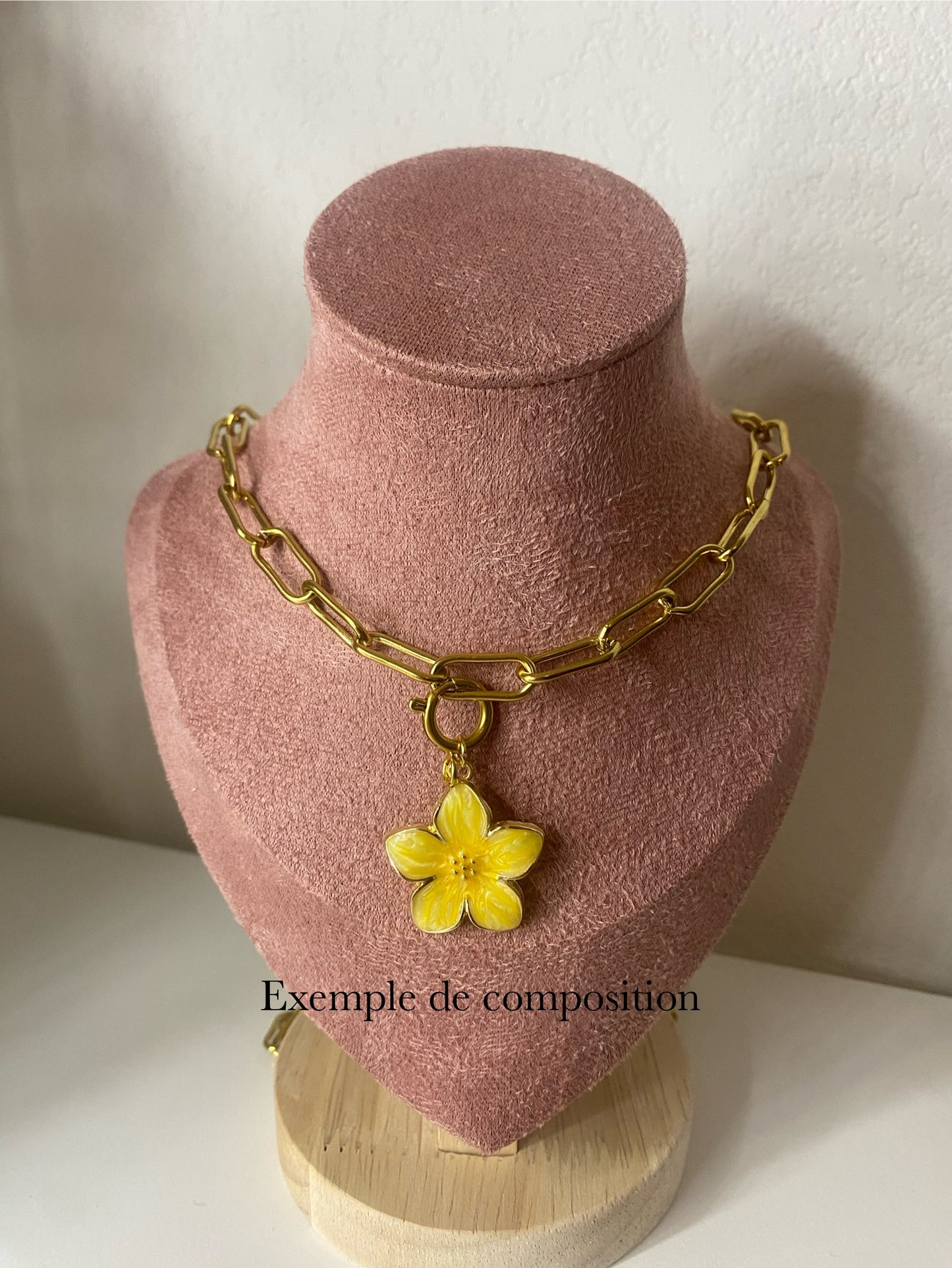 COLLIER personnalisable à breloques doré