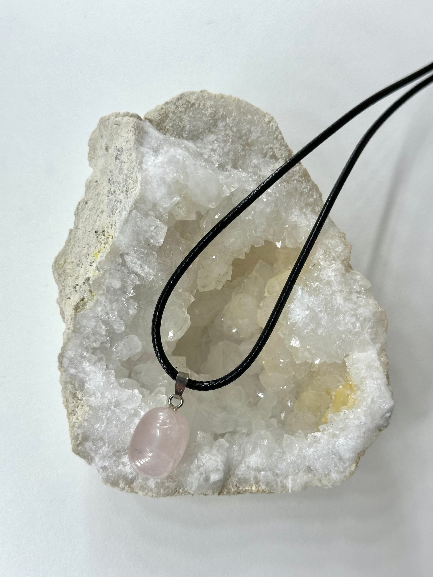 Pendentif Quartz rose