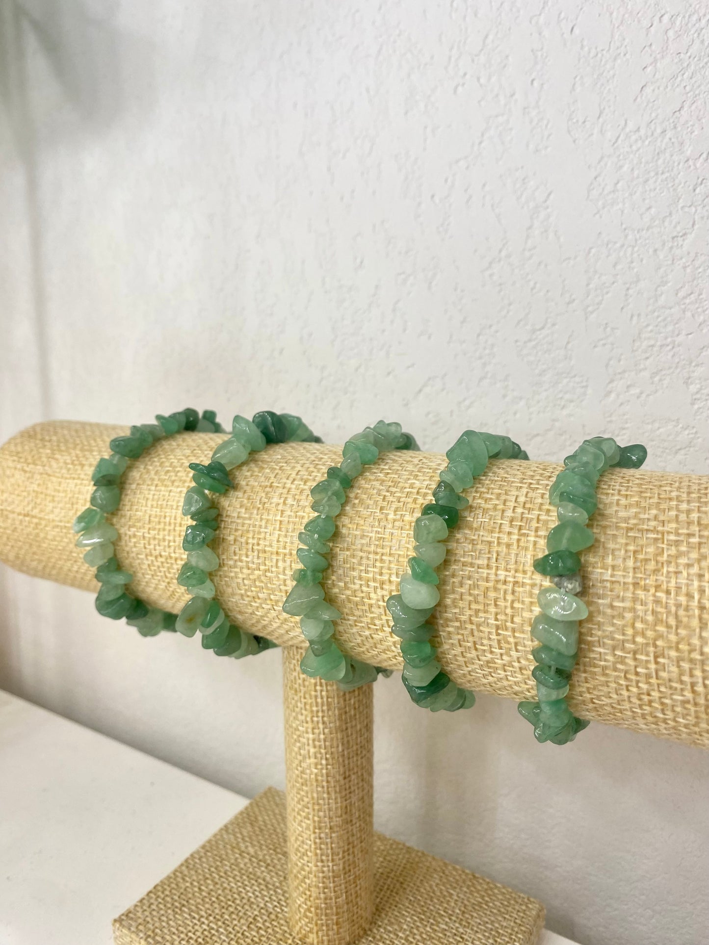 Bracelet "chips" Aventurine verte